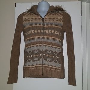Lauren Ralph Lauren Nordic Cashmere Fur Sweater